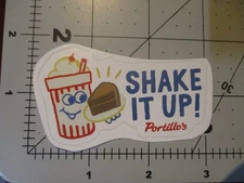 PORTILLOS Chocolate Cake Shake STICKER decal chicago dog hot dog italian beef B