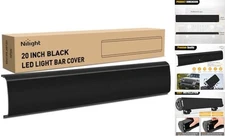  20 Inch LED Light Bar Cover Black Protective Cover Durable Polycarbonate Lens 