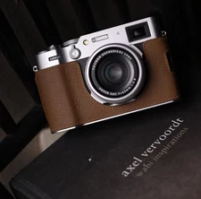 Genuine Leather Camera Half Case Bag Cover For Fuji X100VI X100Ⅵ