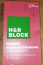 H&R Block Premium & BUSINESS 2024 Tax Software PC / Windows ONLY