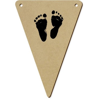 5 Wimpel/Fahnen ''Baby Footprints'' 140 mm (BN00076912)