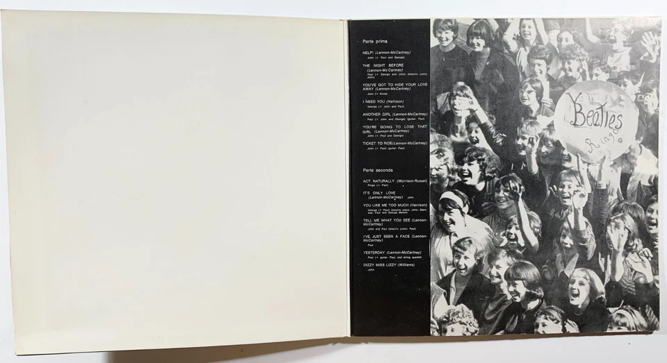 THE BEATLES AIUTO ! HELP ITALY  PRESSING 1969 ORIGINAL GATEFOLD GRAPHICS - Image 4 of 4