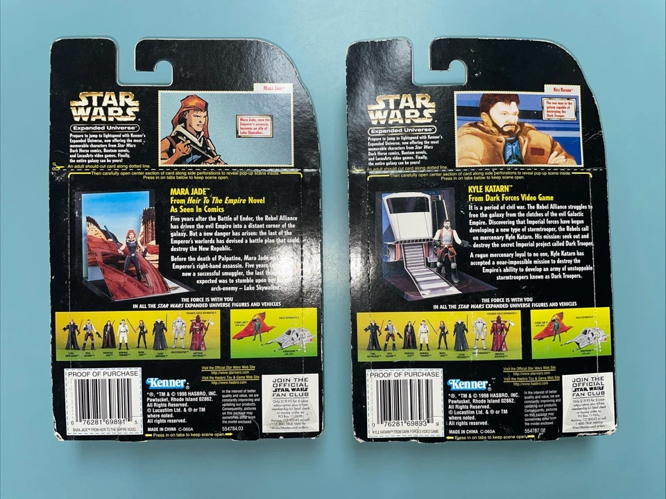 Lote de figuras de jade de Kyle Katarn Mara del universo expandido de Star Wars 1998 Foto 2 de 4