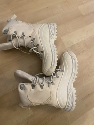 Helly Hansen Women s White Lace-Up Lined Snow Boots Mid-Calf US 6 EU 37