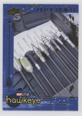 2023 Upper Deck Marvel Studios Hawkeye Trick Shots Blue 98/199 Arrow #TS12 08ng