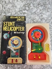 Vintage Stunt Helicopter Wind-up Toy Hong Kong New