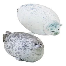 Chubby Blob Seal Pillow,Stuffed Cotton Plush Animal Toy Cute Ocean Pillow  Pets