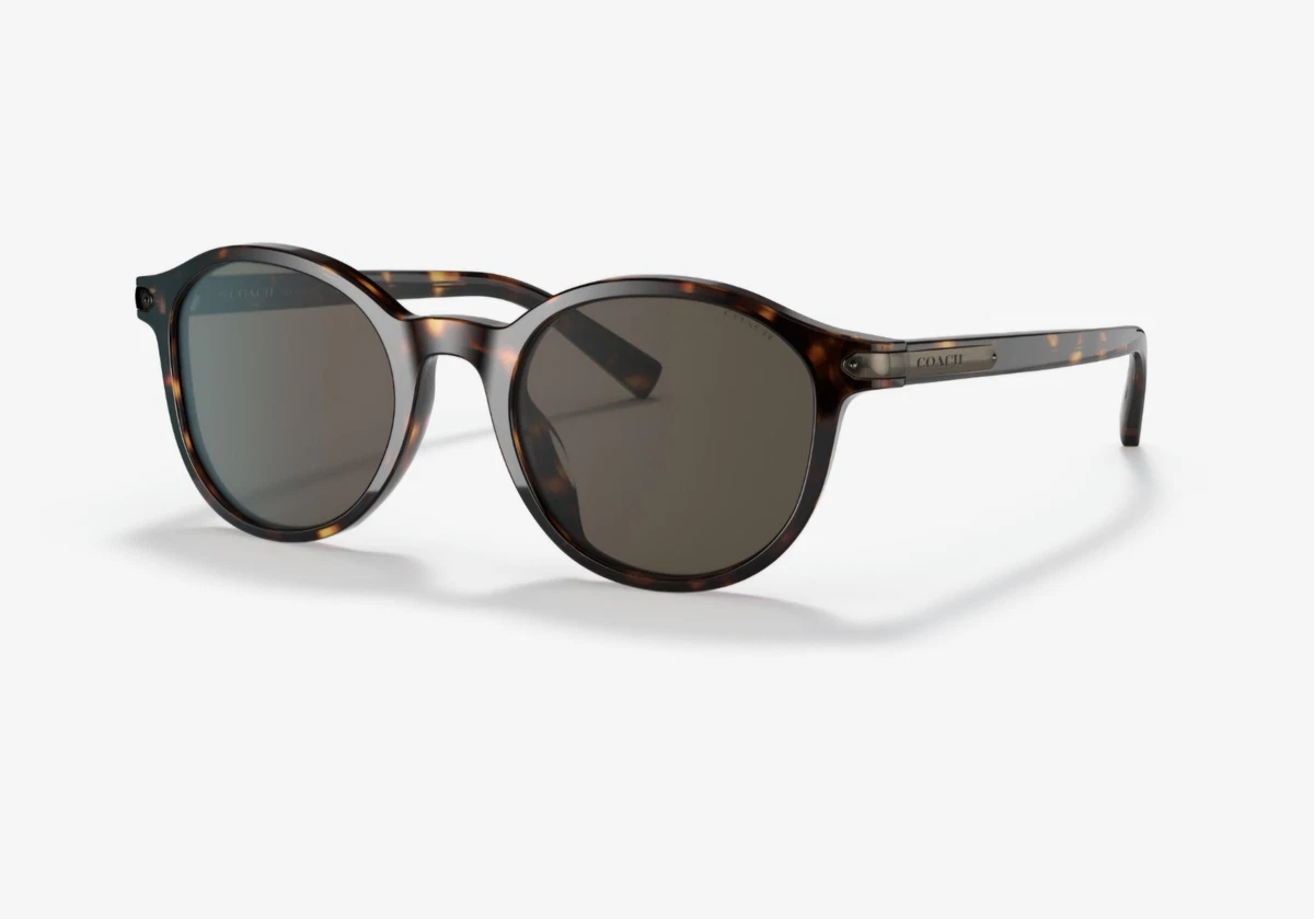 Coach Brown Oval Sunglasses with Dark Lenses Coach Cd473 8353U Sunglasses main image 2