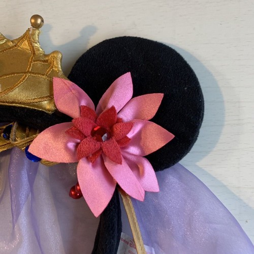 Tokyo Disney Resort Headband Minnie Mouse lace crown purple Japan TDR Kawaii - Picture 4 of 12