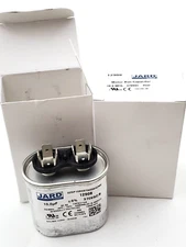 Lot of 2 Jard by Mars 12908 Oval Motor Run Capacitors 10 MFD 370 VAC