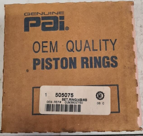 Std. Piston Ring Set Double Keystone for 4B 6B. PAI# 505075 Ref ...