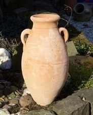 Rustikale Amphore ca. 40 cm aus Terracotta Terrakotta Krug Garten Landhaus Vase