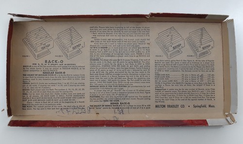 De colección RACK-O 1956 artículo Milton Bradley 4615 caja roja juego de 60 cartas completo - Imagen 4 de 7