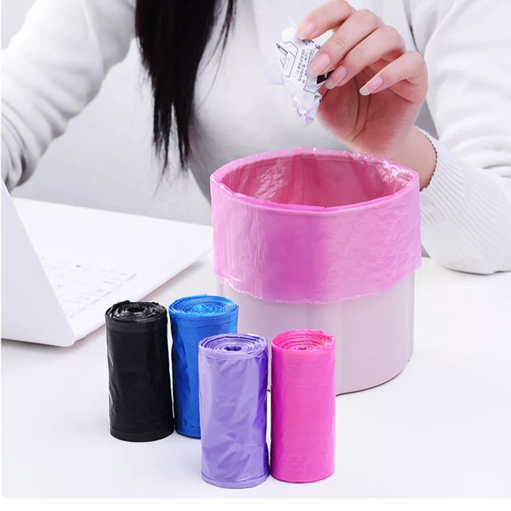 Small Garbage Bag Mini Trash Bags Durable Disposable Plastic Home