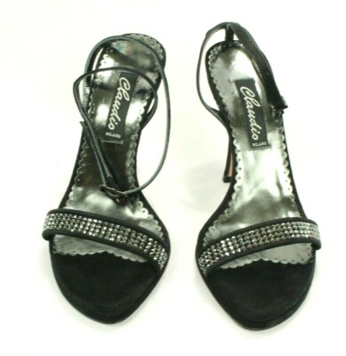 Francesco Sacco Women's Suede Swarovski Crystal Shoes Size 35 Retail $420 (28)
