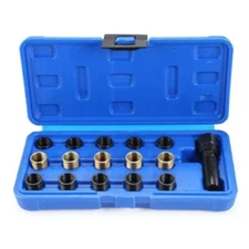 M14 X 1.25 Mm Spark Plug Rethread Repair Tap Tool Thread Reamer Inserts Kit