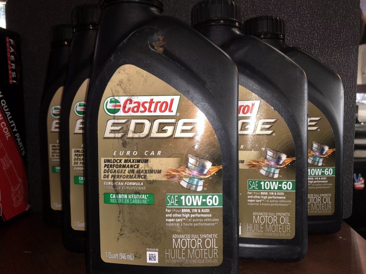 9 Quart CASTROL EDGE EURO CAR 10w60 Engine Motor Oil For BMW