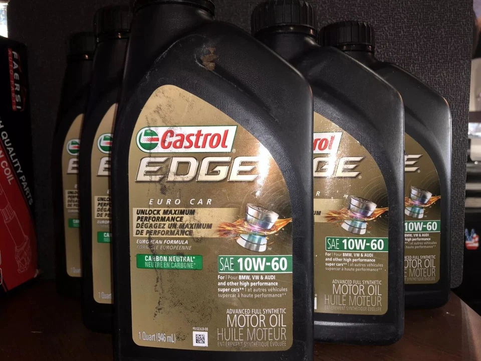 Aceite de motor 7 cuartos Castrol Edge Euro Car 10w60 para BMW M3 M5 M6 Z3M Z4M Z8 Foto 3 de 4