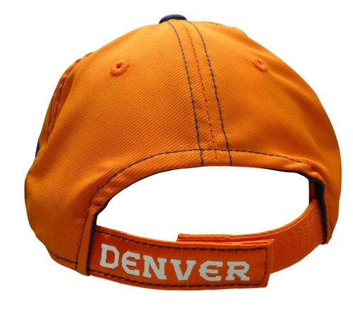 Denver Broncos Youth Adjustable Snapback Hat NFL Team Apparel Orange & Blue - Picture 3 of 9