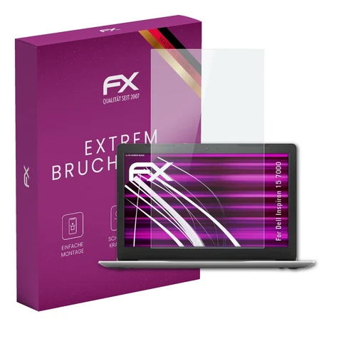 atFoliX Glasfolie für Dell Inspiron 15 7000 Panzerfolie 9H Schutzpanzer