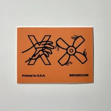 Jeep Engine Fan & Radiator Warning Sticker - Jeep Cherokee/Wrangler - YJ/CJ/XJ