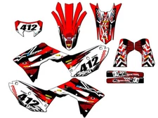 2021-2024 CRF 450 RL MAYHEM Red Senge Graphics Kit Compatible with Honda