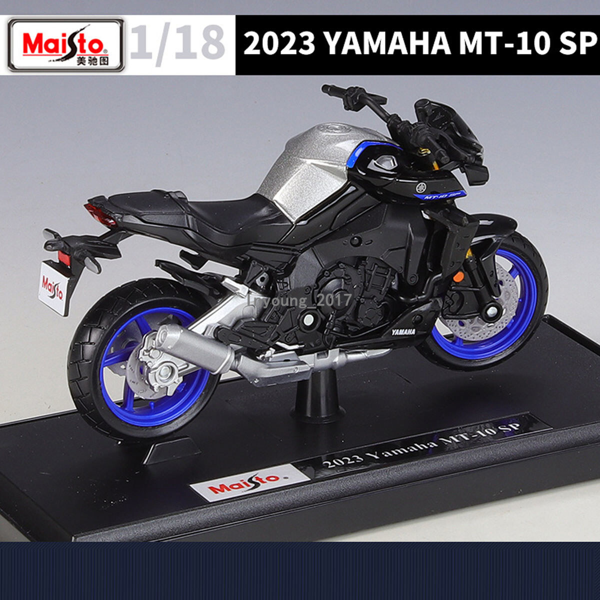 1:18 2023 Yamaha MT-10 SP Motorcycle Model Diecast Boys Toys for