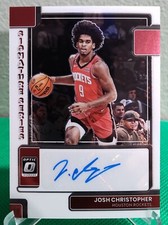 2022-23 Donruss Optic Josh Christopher # SS-JCH Signature Series AUTO Houston...