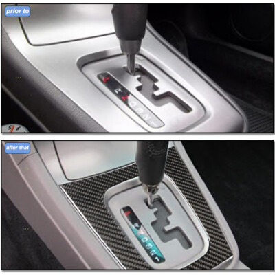 2Pcs Carbon Fiber Gear Shift Panel Side Trim Cover For Subaru Forester 05-08 2Pcs Carbon Fiber Gear Shift Panel Side Trim Cover For Subaru Forester 05-08