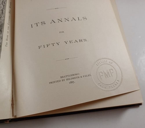 Rare 1887 Annals Of The Vermont Asylum For The Insane Book, 1836-1886 - Picture 13 of 24