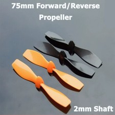 75mm Kunststoff Propeller St&uuml;tzen 2mm Schaft gelb/schwarz RC Modellflugzeug DIY