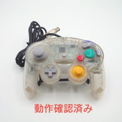 Offizieller Nintendo GameCube Controller OEM Clear Skeleton DOL-003 Original