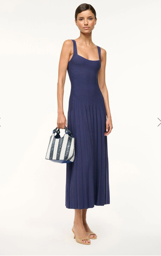 STAUD COTE BEADED BAG BRETON STRIPE MSRP$395 French Chic - Picture 14 of 22