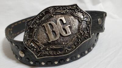 Dolce&Gabbana Men Dg Logo Heritage Gothic Buckle L Belt  display picture 2