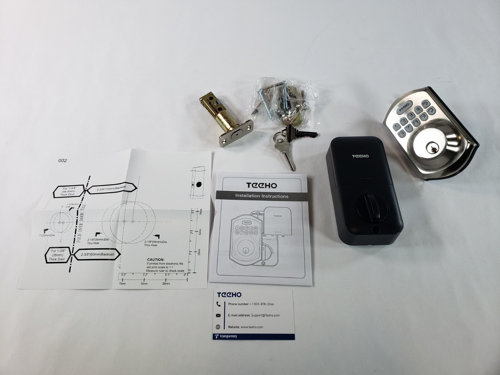 TEEHO TE001 Keyless Entry Door Lock with Keypad Smart Deadbolt Lock