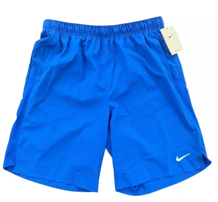 Nike Dri-Fit Challenger 9" Running Shorts Unlined - Mens Size Small Blue New