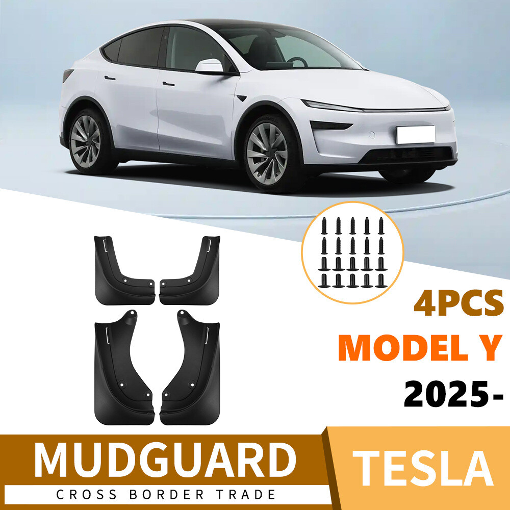 4Pcs Tesla Model Y 2026 Juniper Mud Flaps Splash Guards Winter