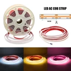 Hard Wiring LED AC COB Seamless Spotless Strip Light IP65 Self Adhesive 10cm/Cut