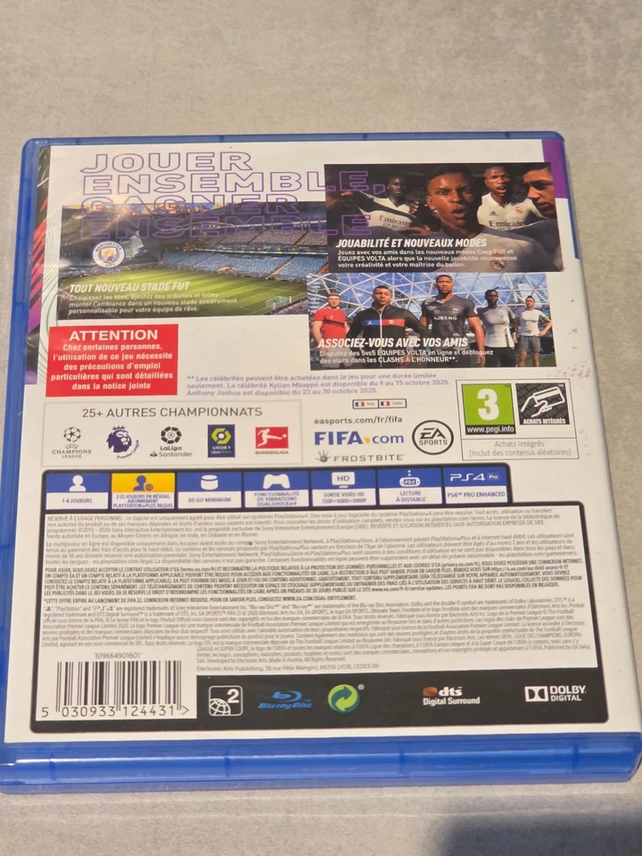 FIFA 21 FIFA 2021 SONY PLAYSTATION 4 PS4 EDITION FR PAL, photo 2 sur 3