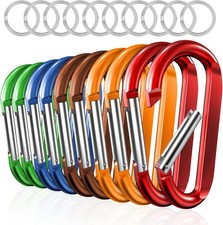 3" Carabiner Clip Keychain, D Ring Caribeaner Clip, Key Clip Caribeener,