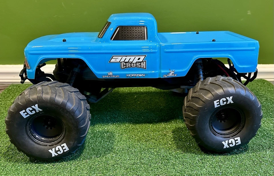 ECX AMP Crush MT 2WD R/C Monster Truck - Brushed - 1/10 Scale - Runs Good - Image 2 of 4