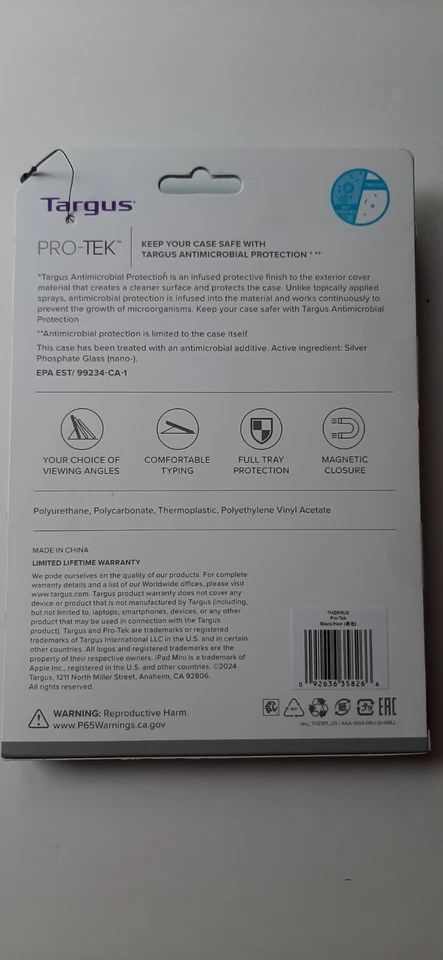 Targus Pro-Tek Antimicrobial Case for iPad Mini (A17 Pro and 6th Gen.)  - Image 3 of 4