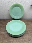 Set of 8 Vintage  Fire King Jadeite Jane Ray 9-1/8" Dinner Plates