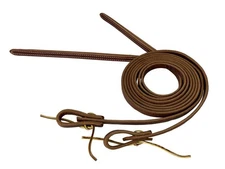 5/8"x8' Harness Leather Weighted Split Reins