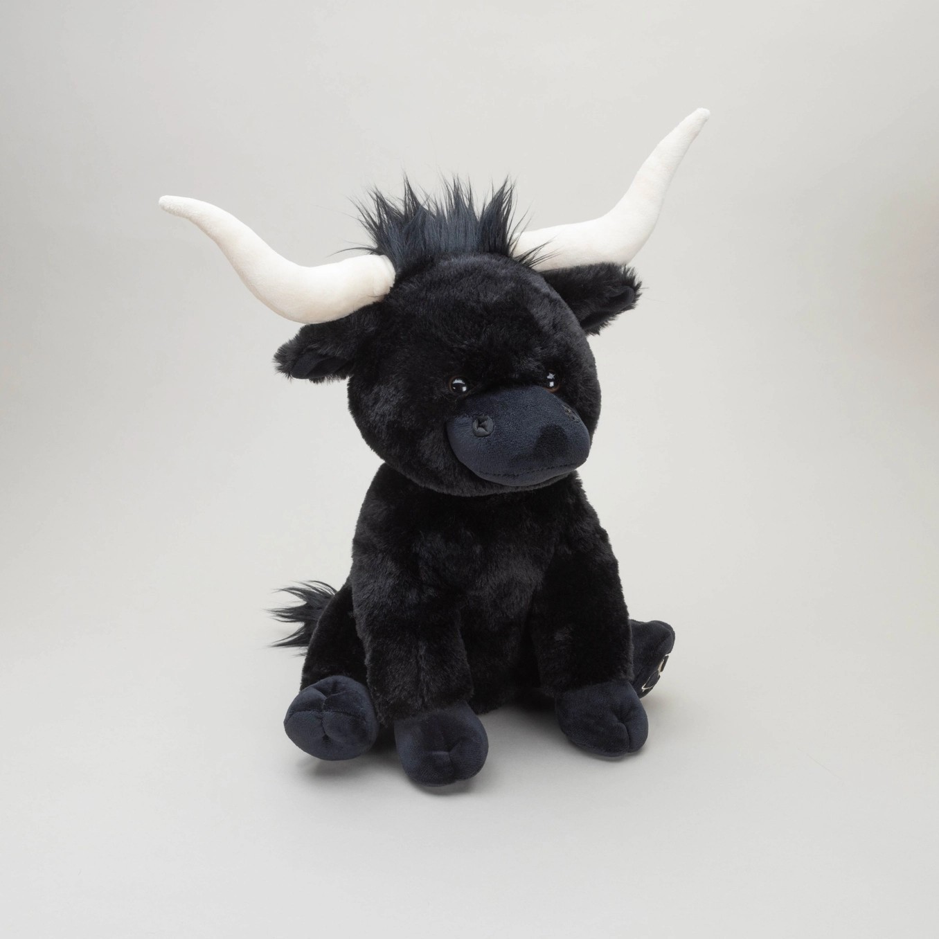 Jomanda Longhorn Coo Large Black Longhorn Cow Teddy Cows soft toy plush farm toy