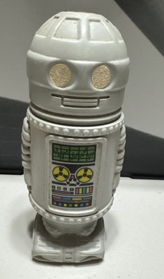 Vintage QD-3 Robot Shampoo 8'' Bottle 1980s Plastic Droid Container Used