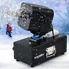 TCFUNDY Snow Machine 1200W Snow Making Machine, Moving Head Snow Maker, Snowflak