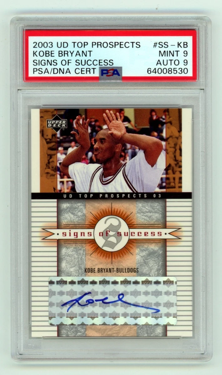 Upper Deck Kobe Bryant Basketball Autographed Sports Trading Cards