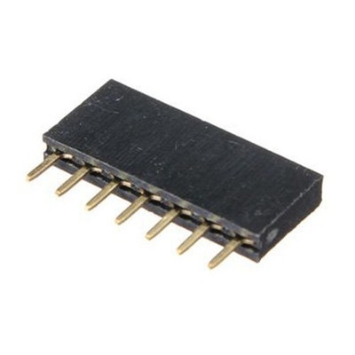 5PCS 2.54mm Header 1x7 Single Row 7P 7Pins Pitch PCB Socket Female #bv