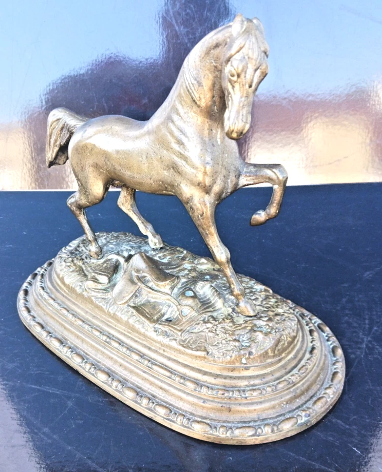 Pierre Lenordez (1815-1892) Sculpture cheval en bronze équin - Photo 1/4